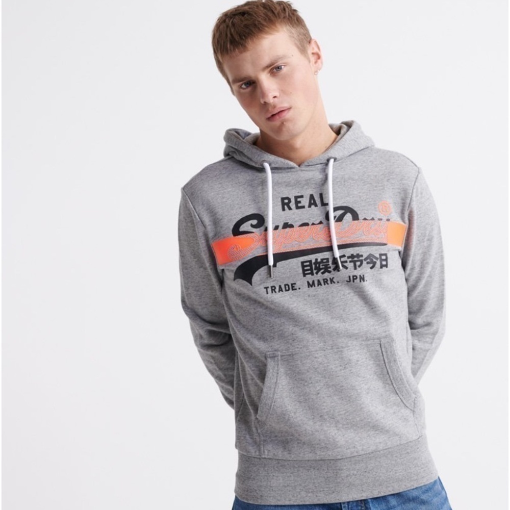 SUPERDRY | Vintage Logo Cross Hatch Hoodie